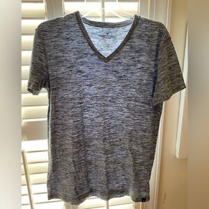 Men's Gray V-Neck T-Shirt